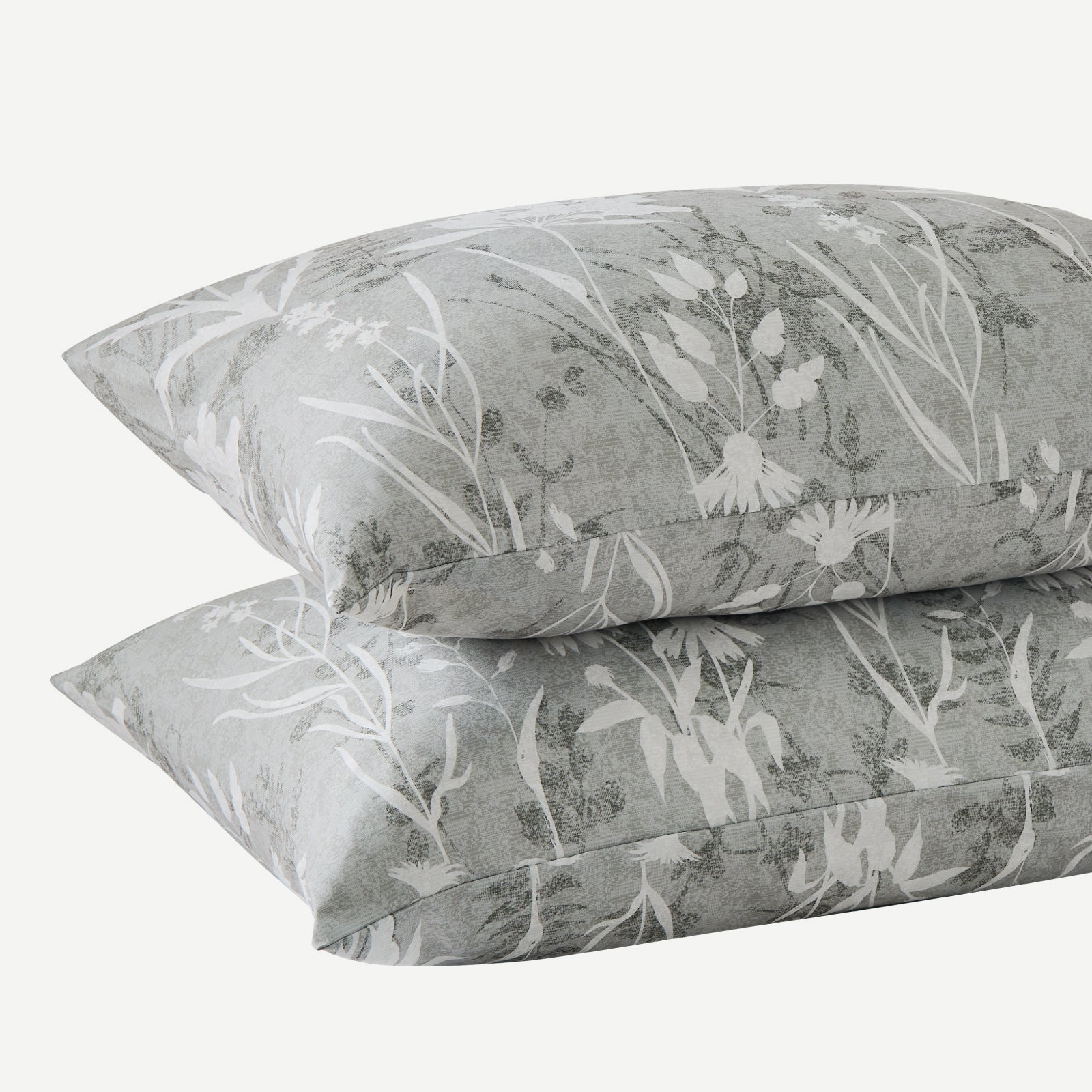 Reversible botanical flowers sheet set by Litanika featuring floral patterns on soft bedding fabric.
