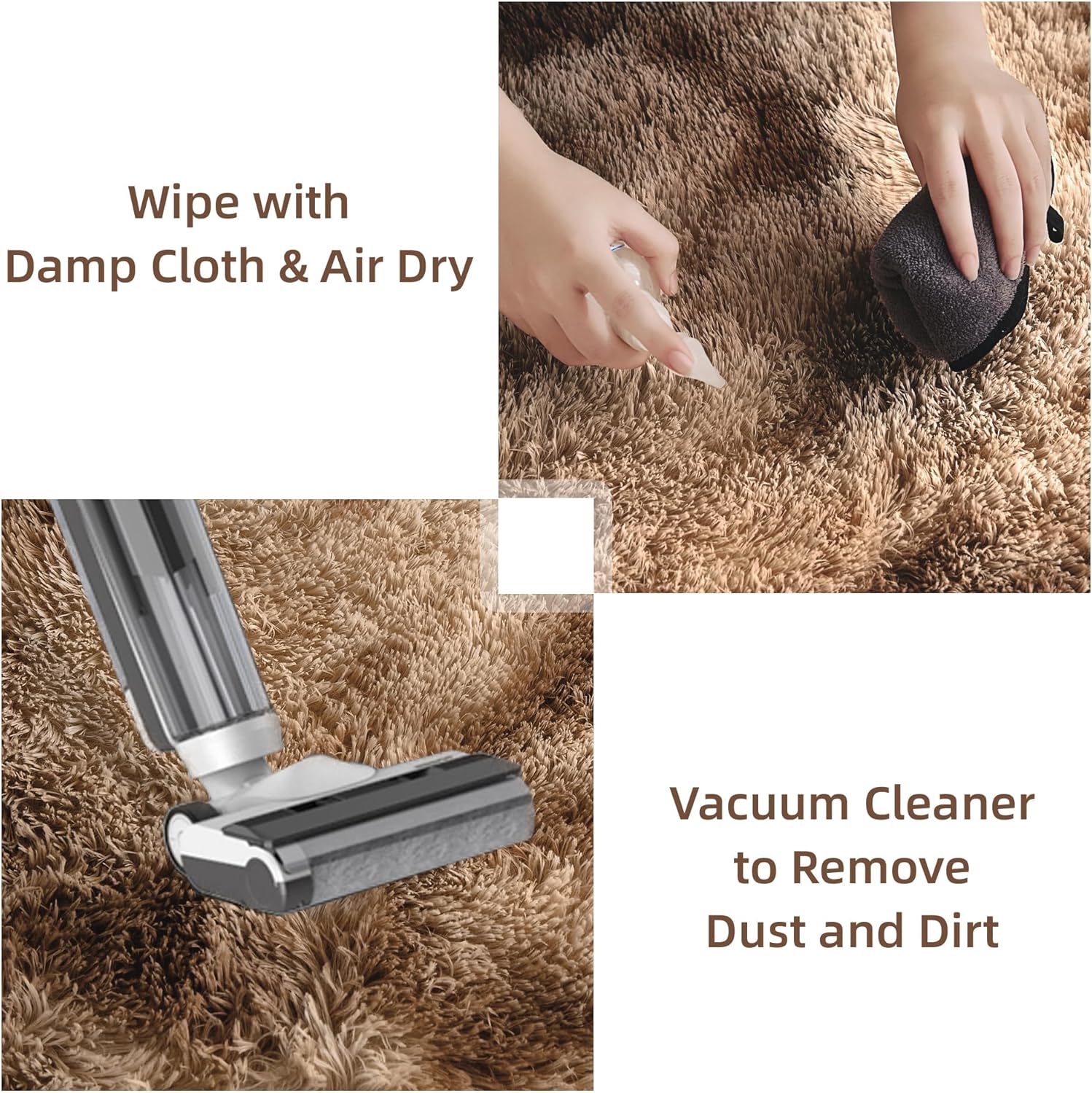 Litanika shag area rug with tie-dye pattern, high pile, ideal for living rooms, bedrooms, playrooms, and dorms.