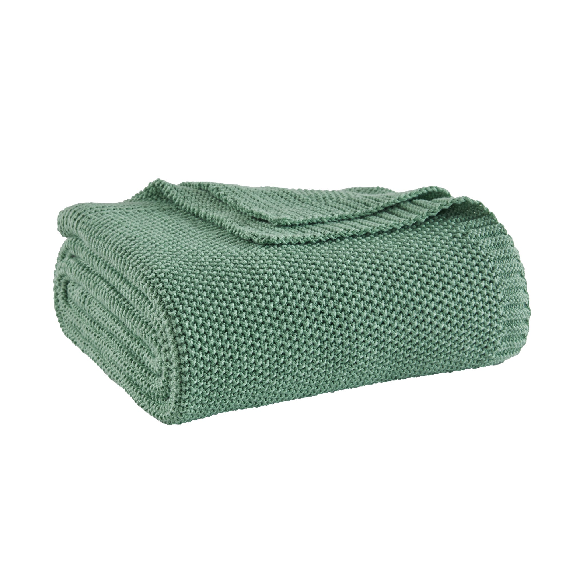 Litanika soft cozy cable knit throw blanket draped over a bed, showcasing its plush texture and warm design for bedding comfort