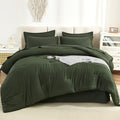 Solid Down Alternative 7 Pieces Bedding Comforters Sets - LITANIKA