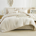 Solid Down Alternative 7 Pieces Bedding Comforters Sets - LITANIKA