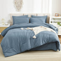 Solid Down Alternative 7 Pieces Bedding Comforters Sets - LITANIKA