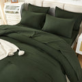 Solid Down Alternative 7 Pieces Bedding Comforters Sets - LITANIKA