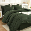 Solid Down Alternative 7 Pieces Bedding Comforters Sets - LITANIKA