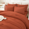 Solid Down Alternative 7 Pieces Bedding Comforters Sets - LITANIKA