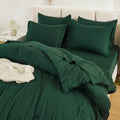 Solid Down Alternative 7 Pieces Bedding Comforters Sets - LITANIKA