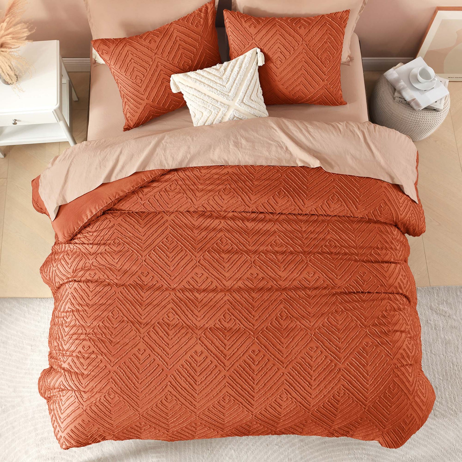 Tufted Boho Lightweight Fluffy 3 Pieces Comforter Set - LITANIKA